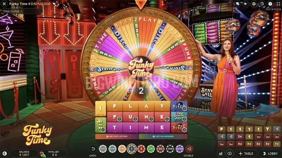 Casino with Funky Time